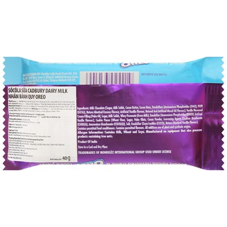 Socola Cadbury Dairy Milk Oreo 40g