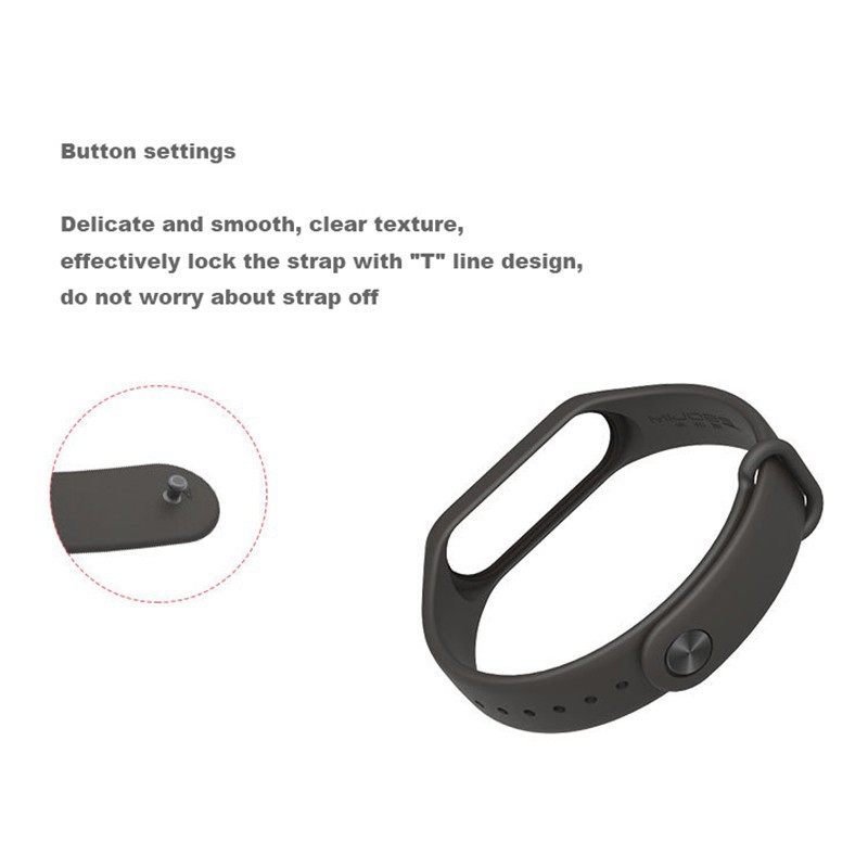 Thông minh Vòng tay Silicone Thay thế Ban nhạc xem Dành cho M3 Mi Band 3