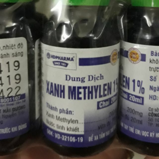 Combo 5 lọ dung dịch xanh methylen