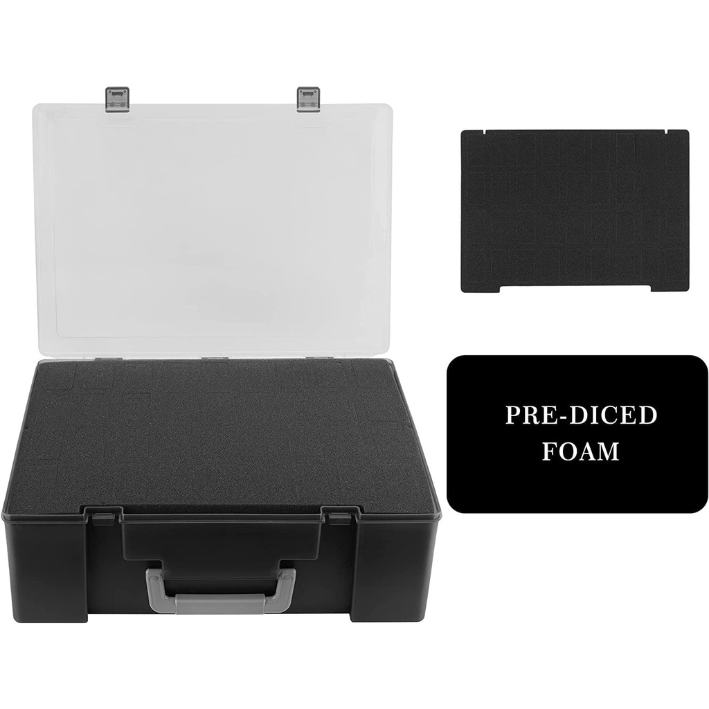 Túi Đựng Mô Hình 108 Ngăn Màu Đen Tương Thích Với Warhammer 40k Dungeons & Dragons