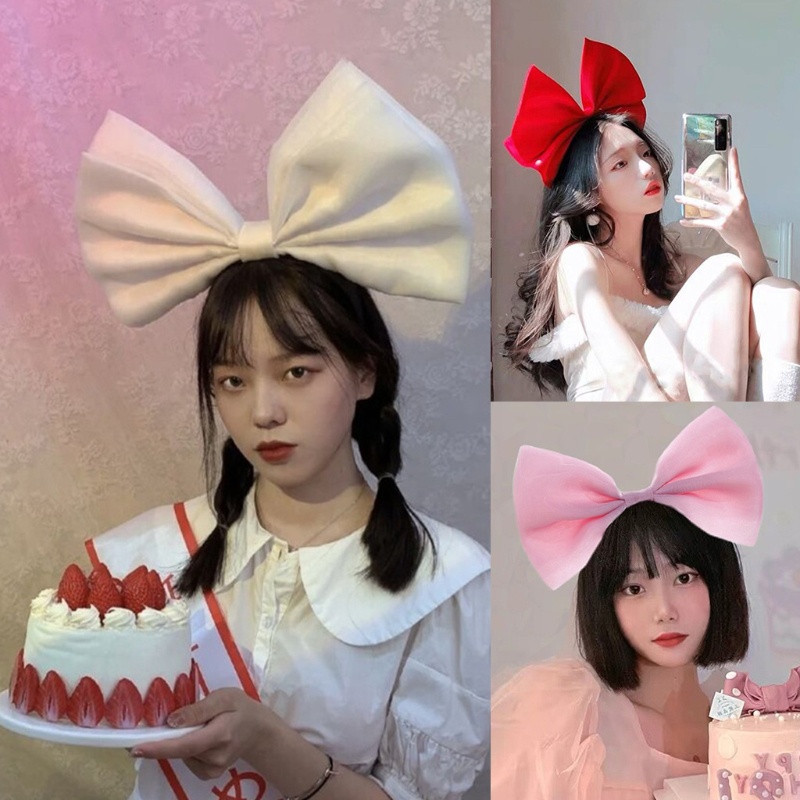 Băng Đô Cài Tóc Hình Nơ Dễ Thương Dành Cho Nữ