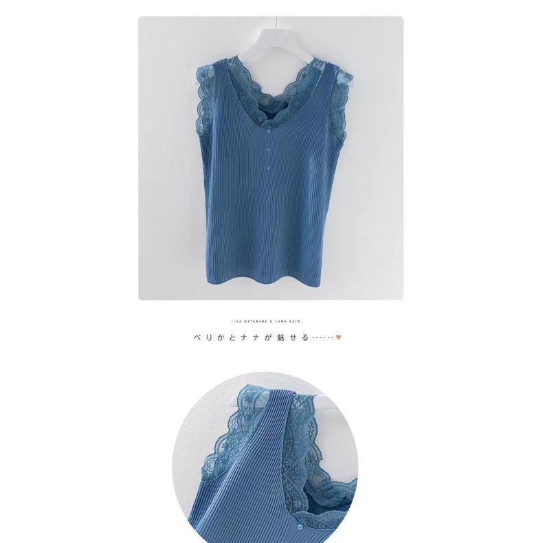 Áo Hai Dây Mùa Hè Dáng Rộng Chất Liệu Ren 40% Có Size Lớn Cho Nữ