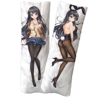 Vỏ Gối In Hình Anime Rascal Does Not Dream of Bunny Girl Senpai Dakimakura Otaku Hugging