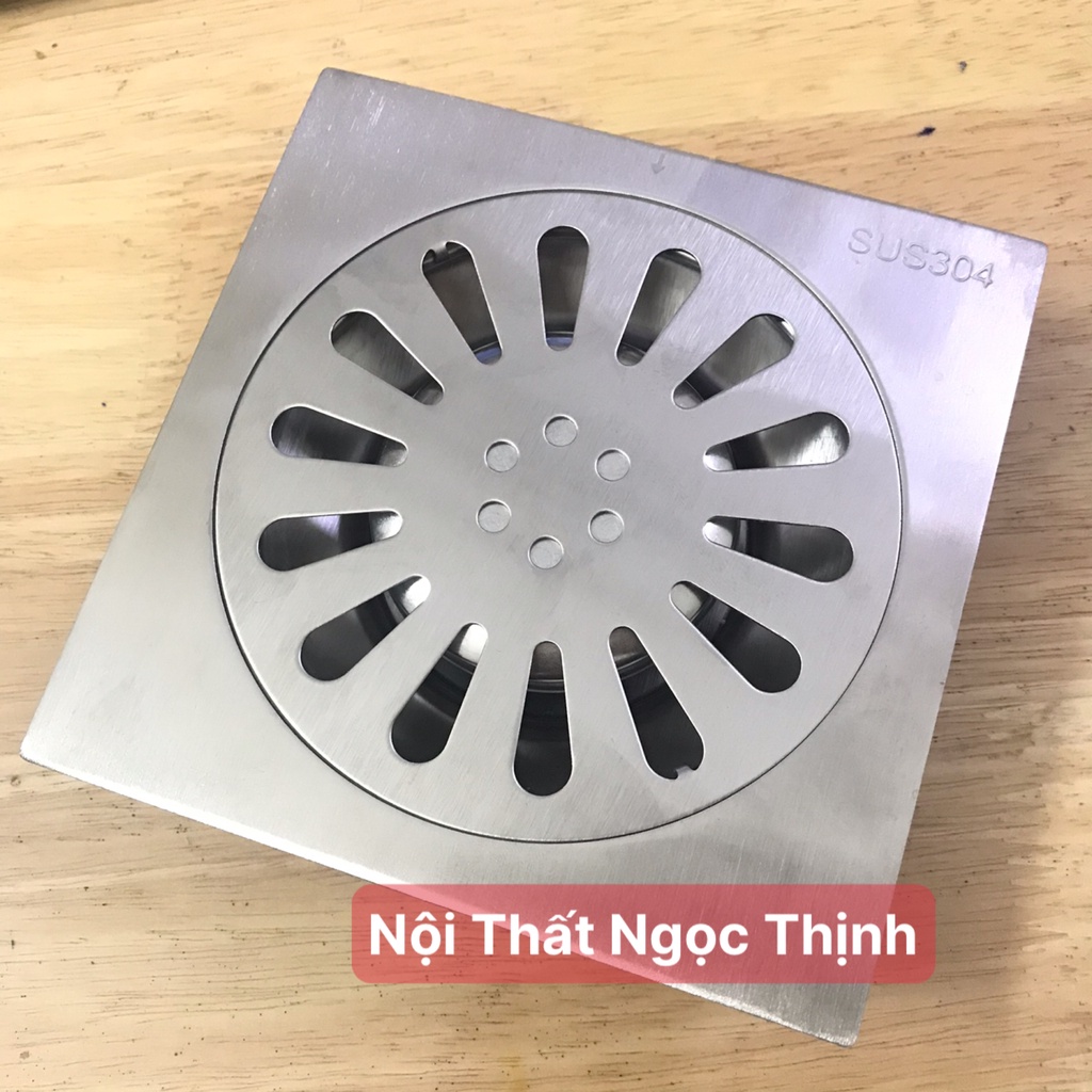 Hố ga inox 304 LR-07 (phễu thoát sàn chống hôi) - Đúc nguyên khối cao cấp