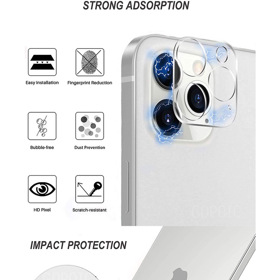 Kính cường lực bảo vệ camera cho FOR iPhone 13 pro Max 12mini iPhone 12/11 pro iPhone 11 pro Max