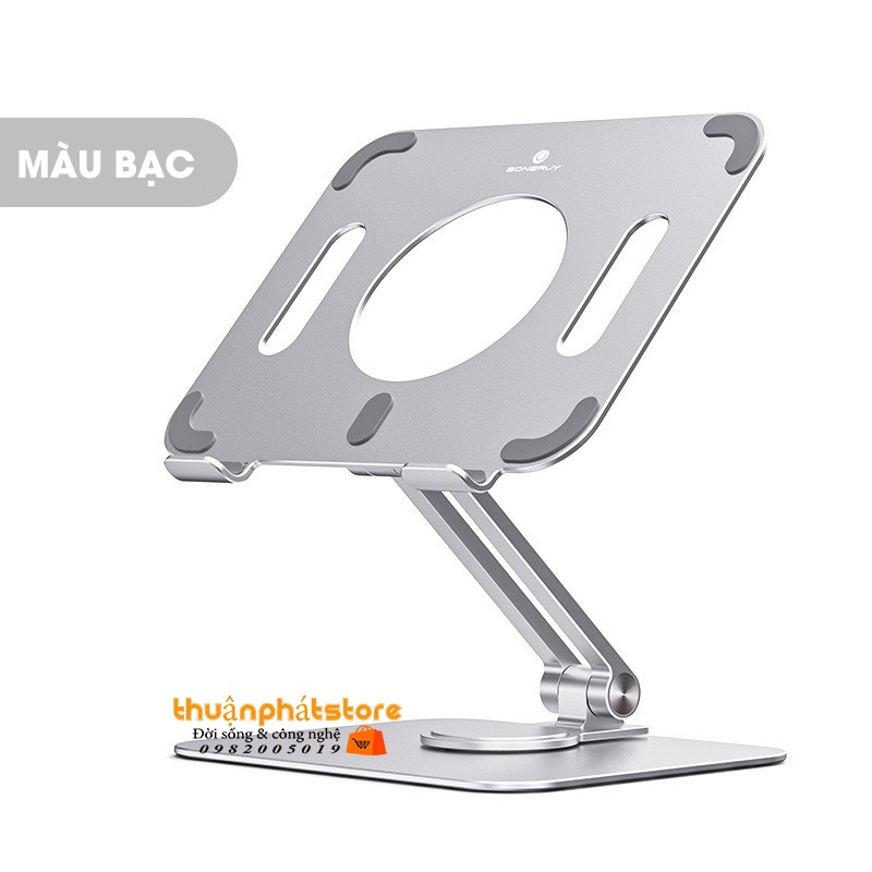 Giá Đỡ Máy Tính Bảng, Ipad, Điện Thoại L04Mini - Hợp Kim Nhôm Xoay 360 Độ - Có Thể Gập Lại