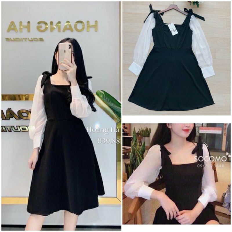 ĐẦM TIỂU THƯ TAY BỒNG NƠ VAI - tuhuynh 068