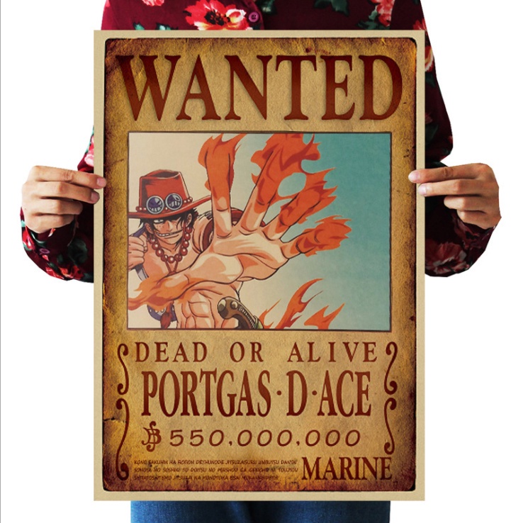 Poster Phim Hoạt Hình One piece Trang Trí Quán Cà Phê