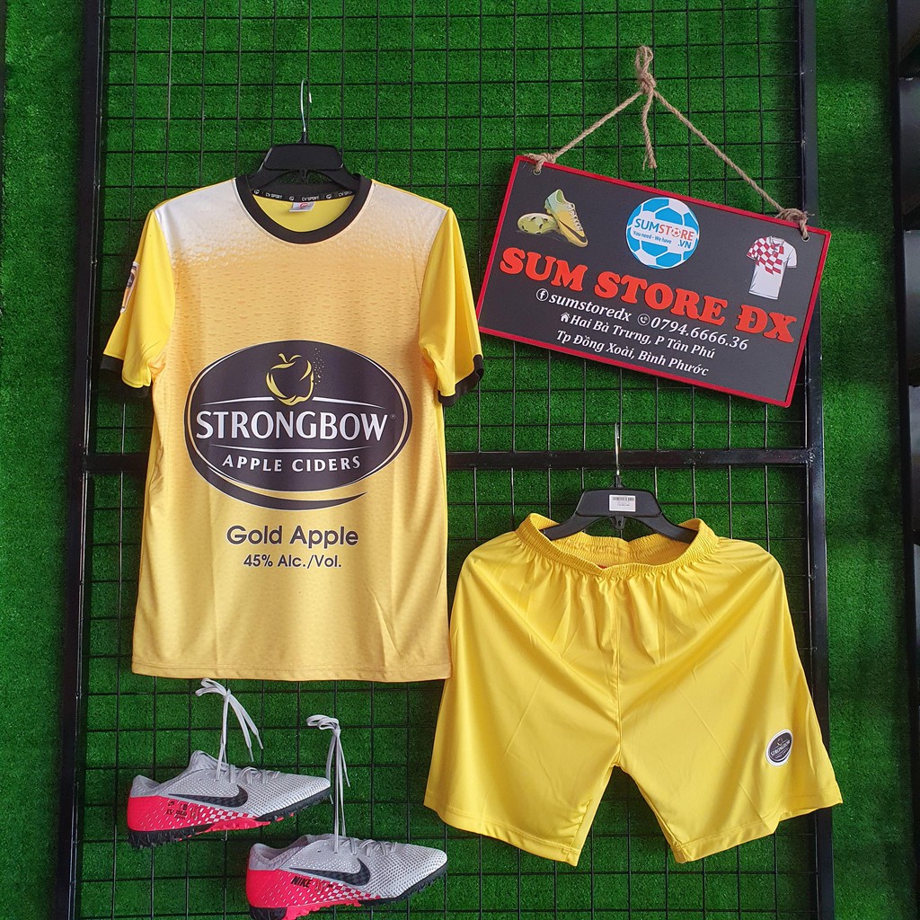 Bia Strongbow - Áo Bóng Đá Thun Lạnh Cao Cấp