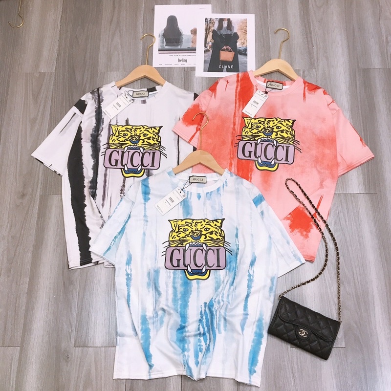 💃 Áo Phông Loang Cộc Tay Hình Hổ 3d Dáng Rộng 3 Màu