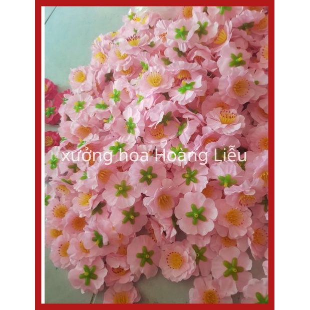 Hoa mai đào rời decor nhà cửa, hoa đào mai trang trí tết