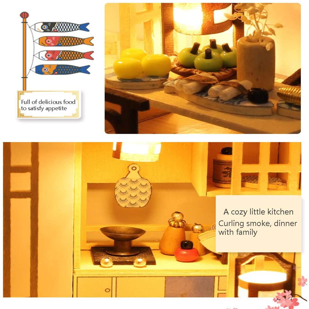 Mô Hình Lắp Ráp Nhà Búp Bê DIY : Căn Hộ Theo Phong Cách Nhật Bản - M027 Tặng Keo Sữa