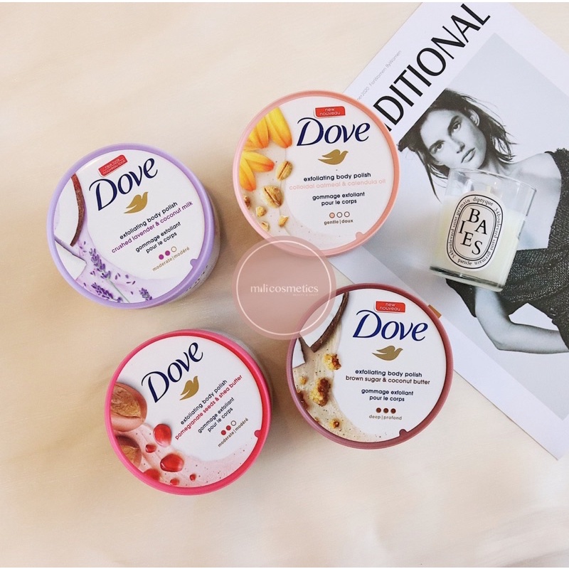 Tẩy tế bào chết cơ thể Dove