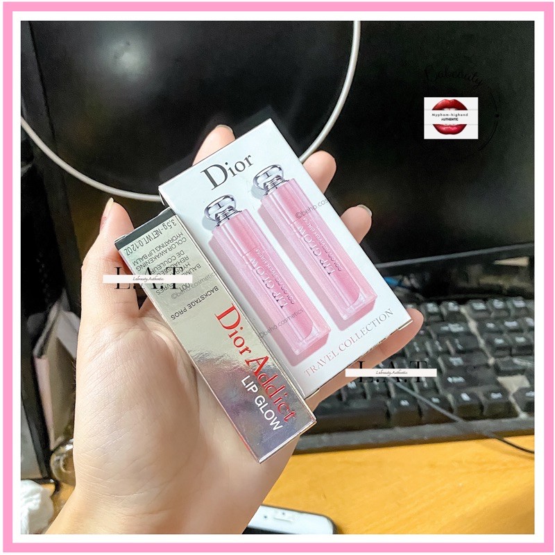 Set son dưỡng dior lip grow sẵn màu 001, 004 ( 3,5g) | BigBuy360 - bigbuy360.vn