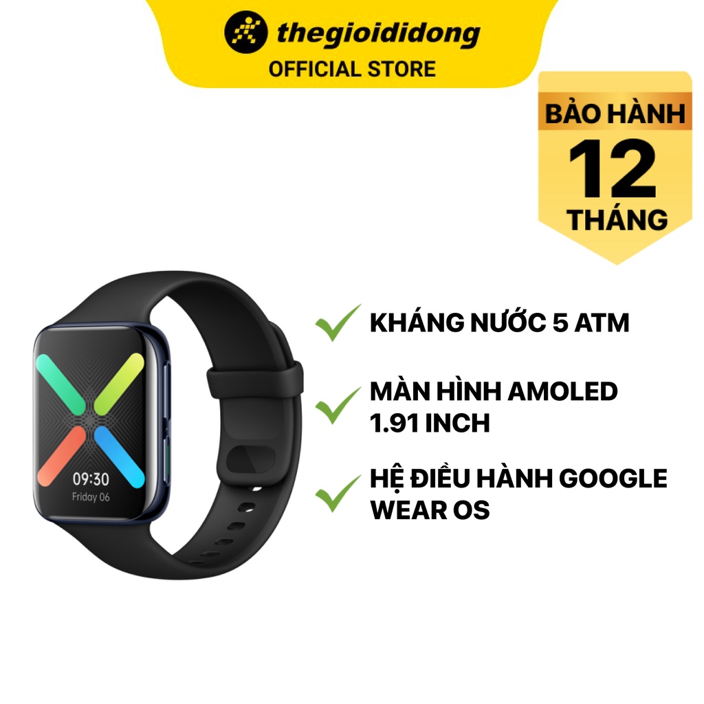 Oppo Watch 46mm dây silicone đen