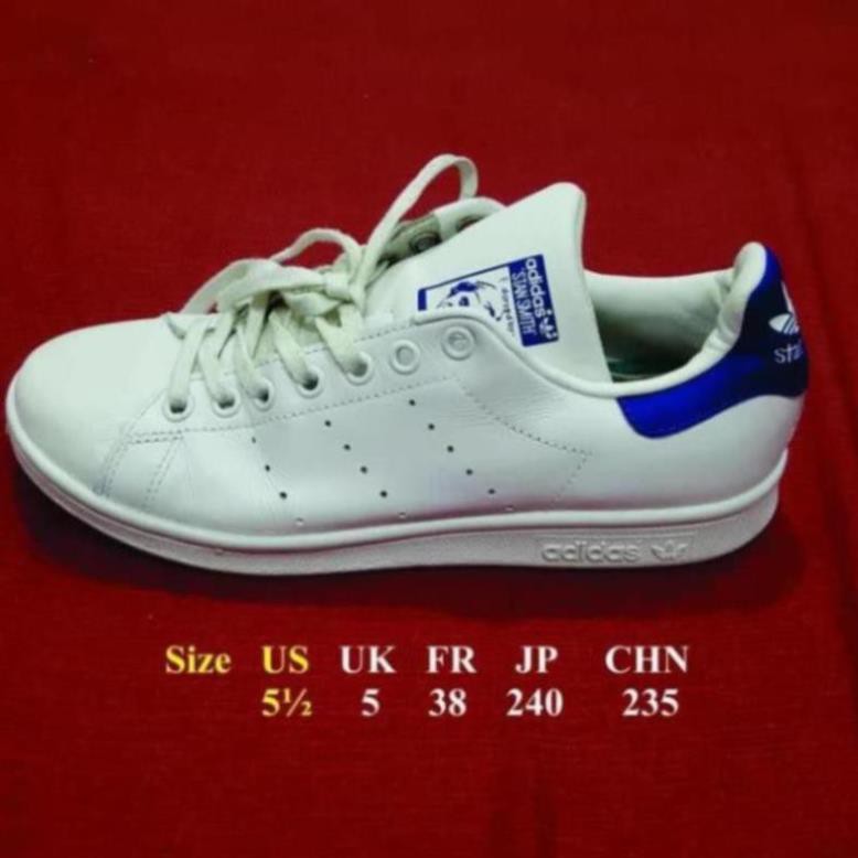 [Sale 3/3]Giày adidas stan smith real 2hand size 38 màu xanh navy / trắng chính hãng 2hand -B98