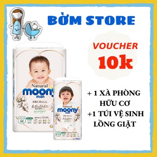 [SALE CỰC SỐC] Tã Bỉm Moony Natural Dán/Quần Nội Địa Nhật NB63/S58/M46/L38/L36/XL32