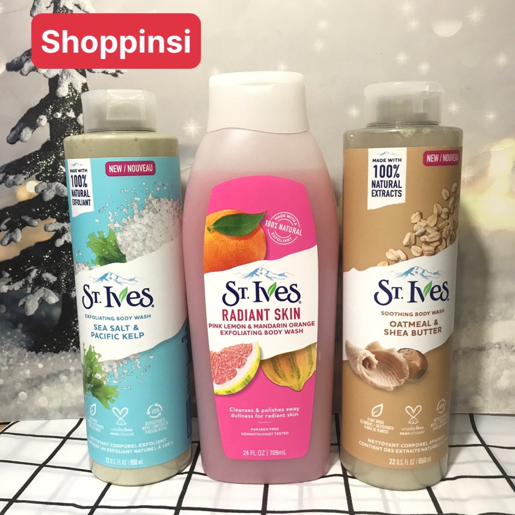 [MẪU MỚI] Sữa tắm ST. Ives Body Wash 650ml