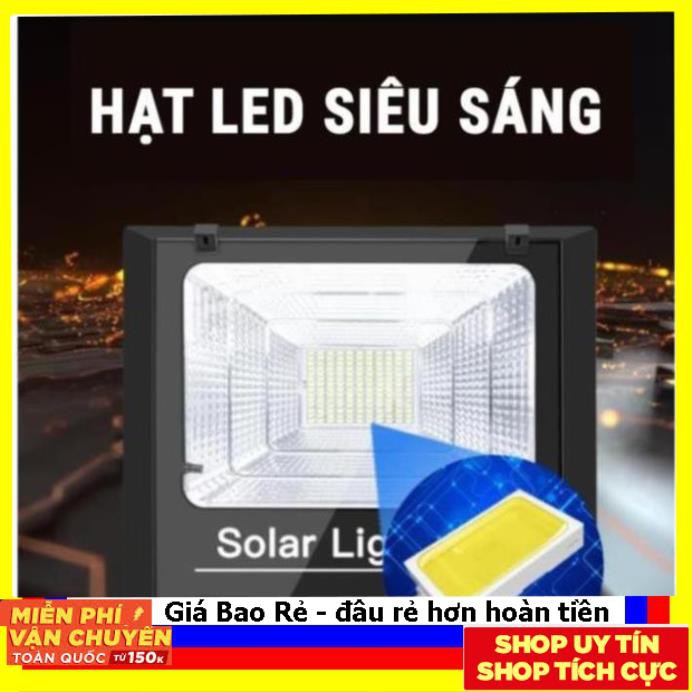 ||Trợ giá T9|| Đèn led pha năng lượng mặt trời 100w IP67 có remote tấm pin rời dây dài 5m. Loại 1 BH 36 tháng