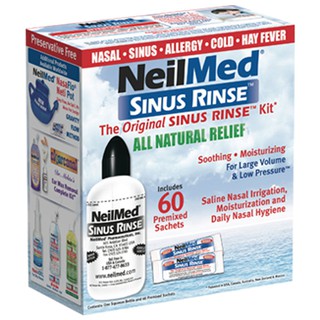 NeilMed Sinus Rinse Kit kèm 60 gói - Bộ dụng cụ rửa mũi cho người lớn