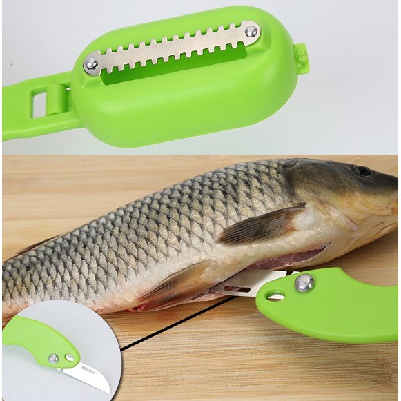Combo 3 Dụng cụ đánh vẩy cá lưỡi dao kim loại