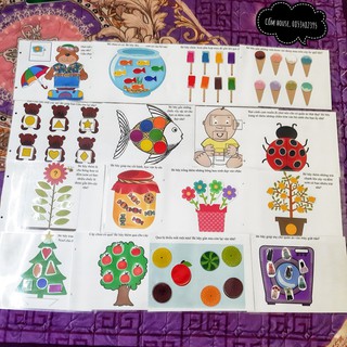 Bộ học liệu Thế giới của bé 16 trang A4