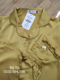 combo 2 bộ pizama lụa cao cấp