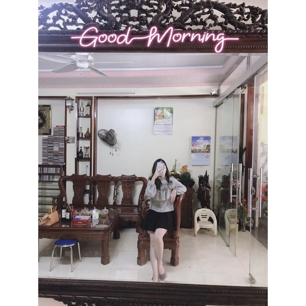 Áo hoa xanh zara auth szS