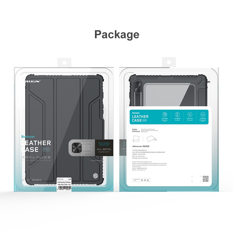 Bao Da Máy Tính Bảng Nillkin Chống Sốc Cho Samsung Galaxy Tab S8 S8 Plus