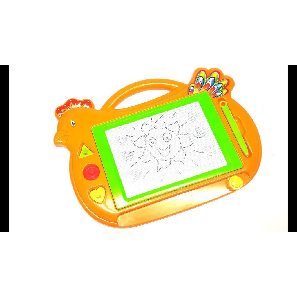 Bảng Xóa Thông Minh Bằng Nhựa Hình Con Gà Cho Bé Tập Viết