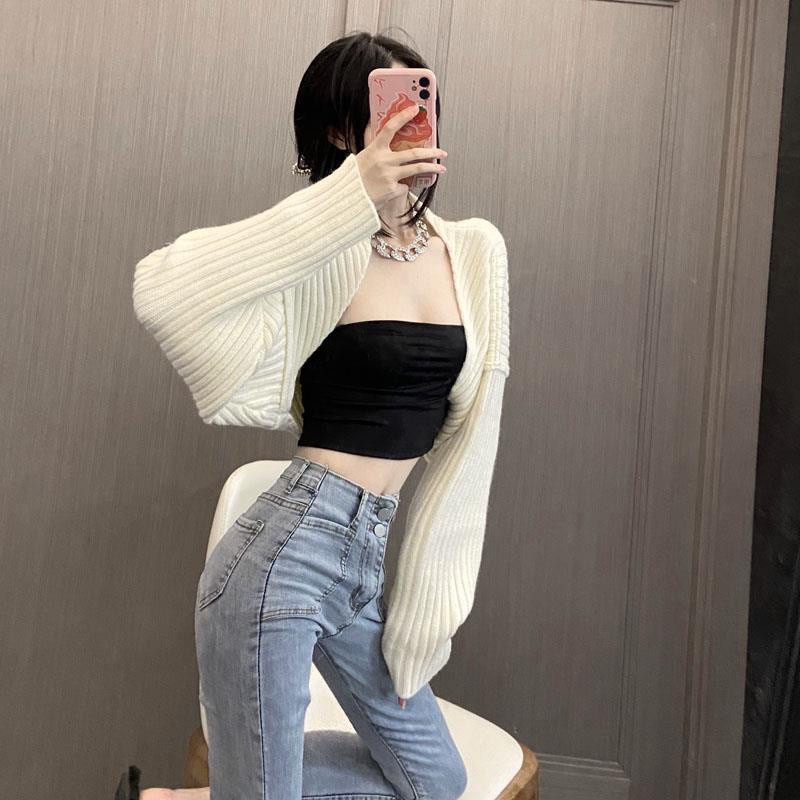 [Mã FADEP0610 giảm 10K đơn 99K] Áo khoác cardigan QADCOL tay dài thời trang gợi cảm cho nữ