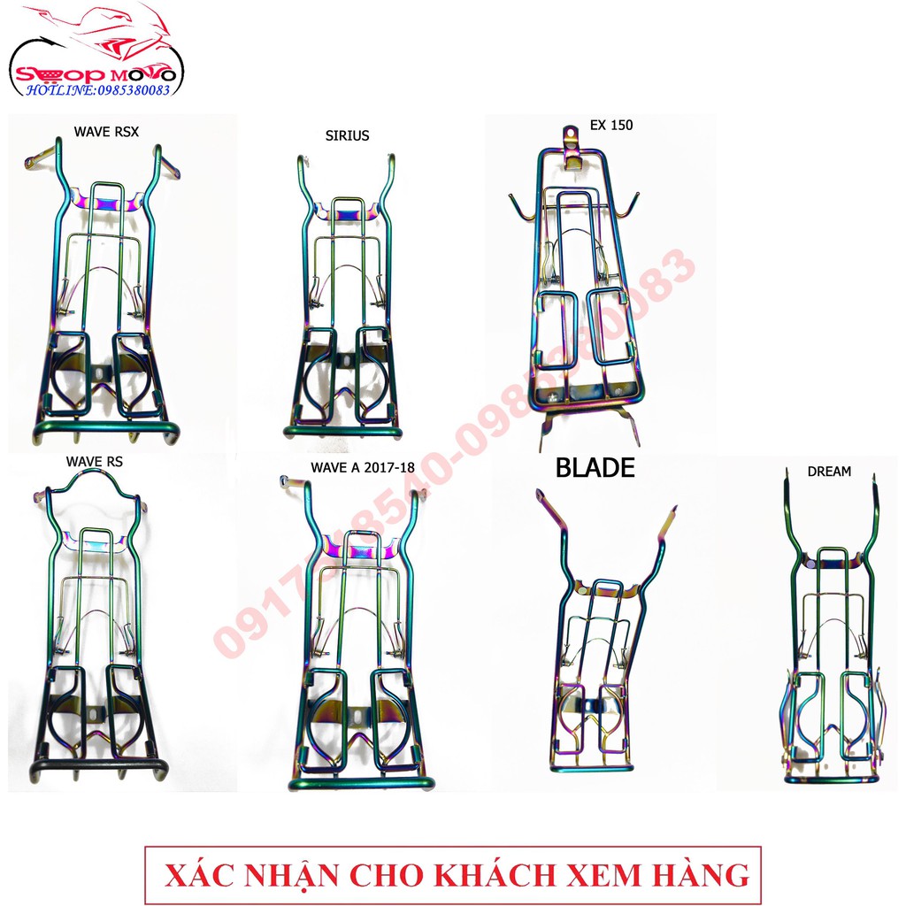 BAGA INOX 10 LY XI TITAN CHO EX 150,WAVE A 2017- 20/RS/RSX, SIRIUS ,BALADE,DREAM