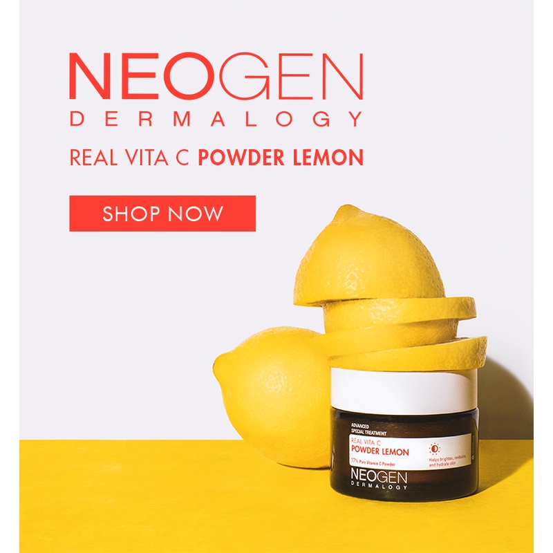 Bột dưỡng sáng Vitamin C Neogen Dermalogy Real Vita C Powder Lemon 20g