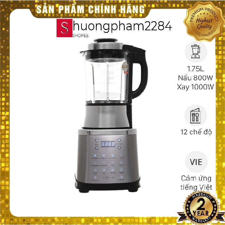 Máy làm sữa hạt đa năng Unie V8S - Công suất 1800W, dung tích 1.75L, thông báo bằng giọng nói - Hàng chính hãng