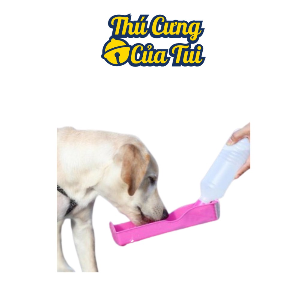 Bình Nước Di Động Ngoài Trời Cho Thú Cưng Chó Mèo Đi Dạo, Du Lịch - Thú Cưng Của Tui