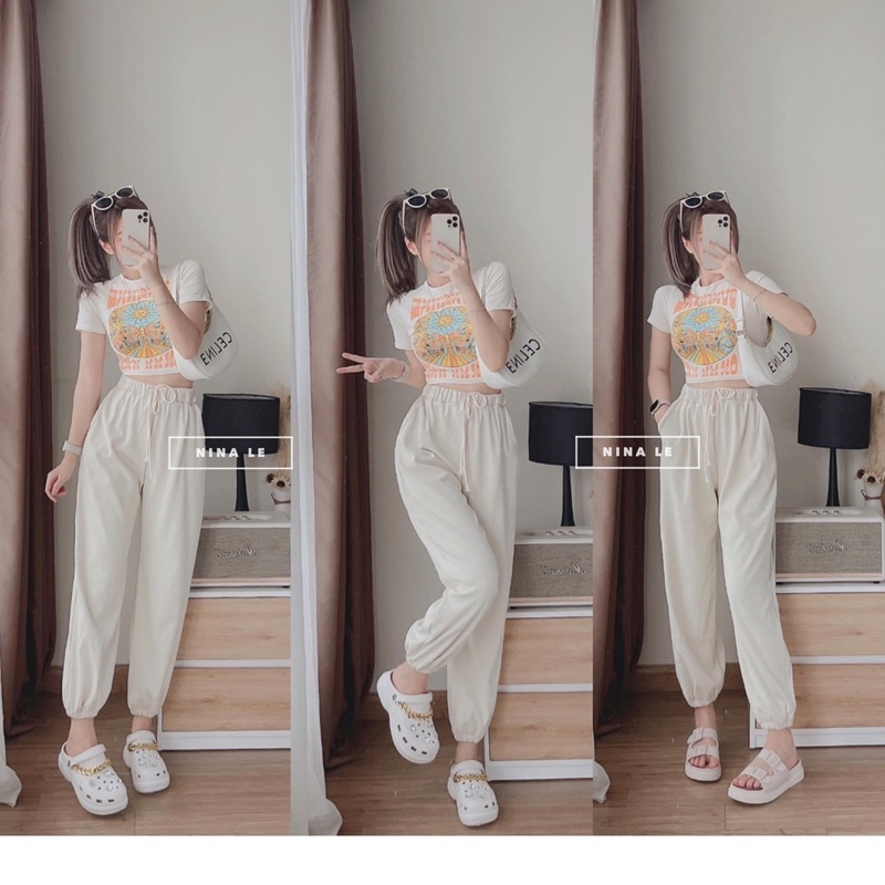 [ 𝐅𝐑𝐄𝐄 𝐒𝐇𝐈𝐏 ] SET ÁO CRT HOẠT HÌNH MIX QUẦN BOM THỤNG NHUNG TĂM HÓT LẮM Ạ HÀNG L1