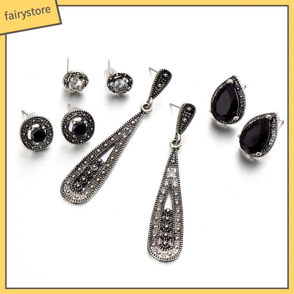 Set 4 Đôi Khuyên Tai Phong Cách Bohemian Thanh Lịch Dành Cho Nữ