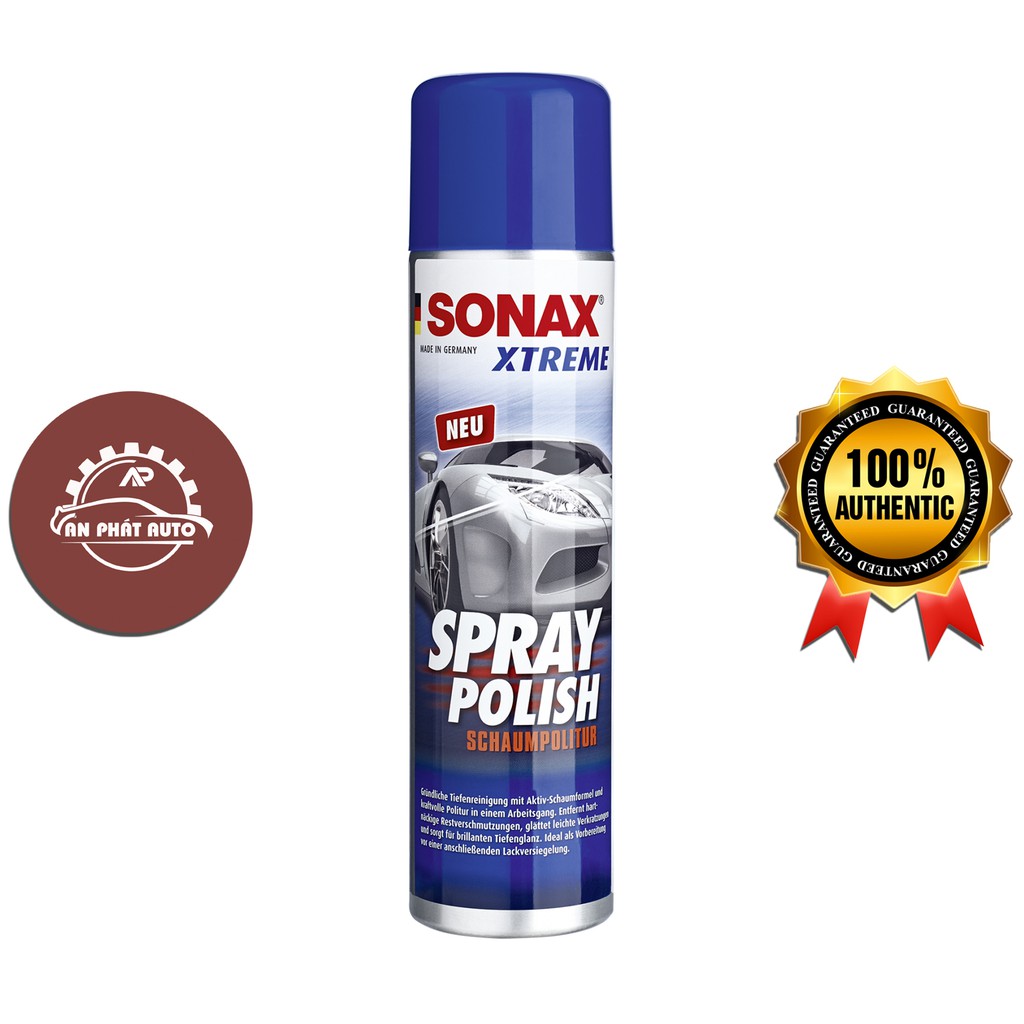 SONAX - Bình Xịt Đánh Bóng/ Xóa Xước Làm Mới Sơn Xe Dạng Bọt (Sonax Xtreme Spray Polish  320ml)  [Hàng Đức Chính Hãng]