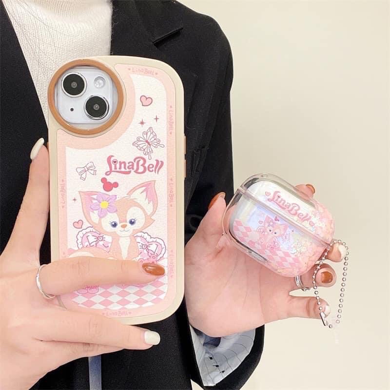 Case Airpods 1/2 /Pro Vỏ Ốp Tai Nghe Hình Linabell Kim Tuyến nước - Mr.Case AirPods