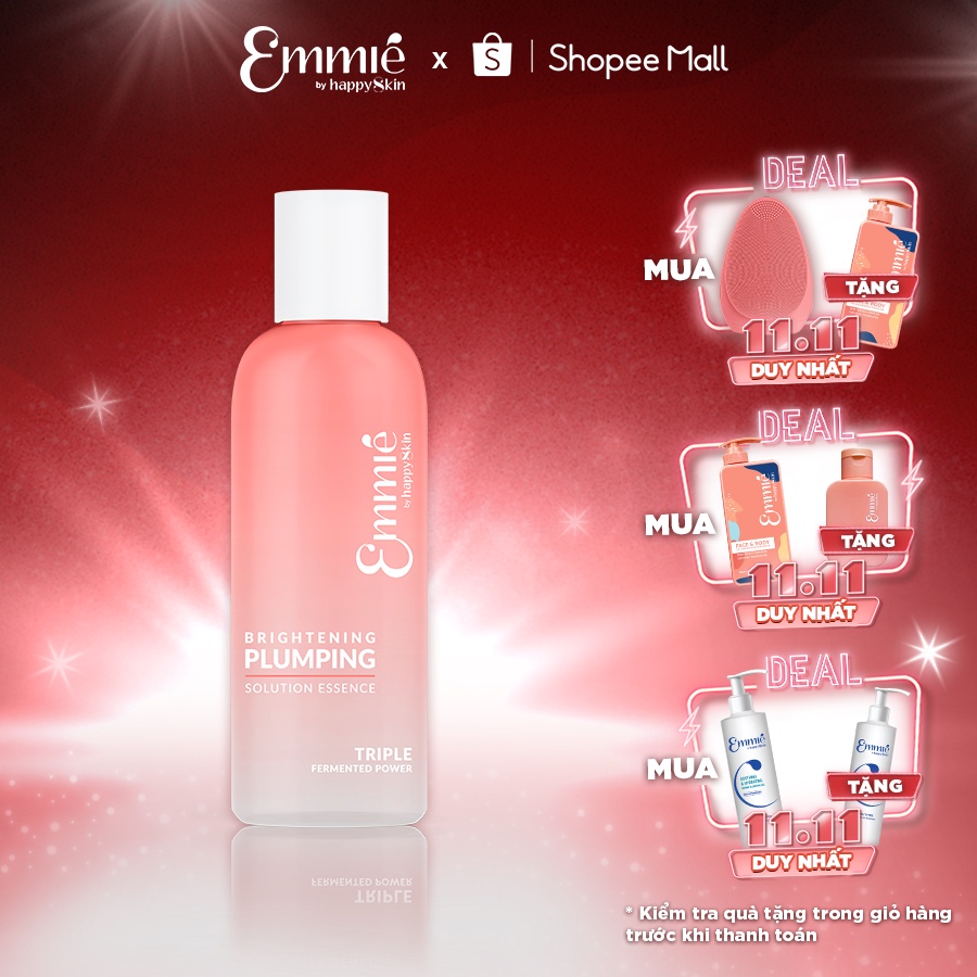 Nước thần dưỡng sáng và căng mọng da 230ml Emmié by Happy Skin