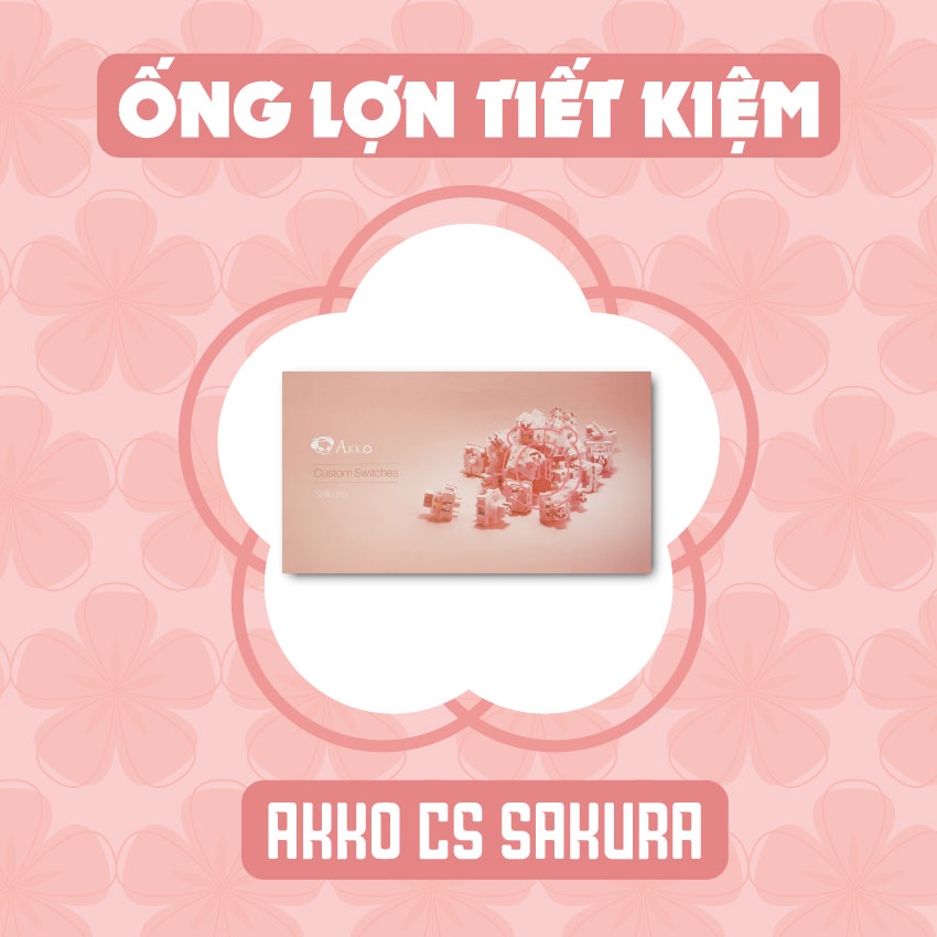 Nút bàn phím cơ Akko Cs Switch Sakura bộ 45 nút