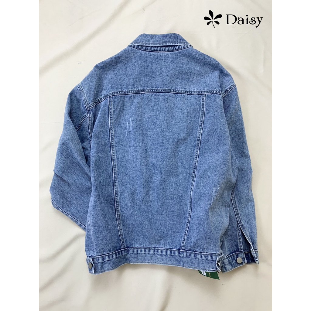Áo khoác bò siêu cool phong cách báo chí Daisy