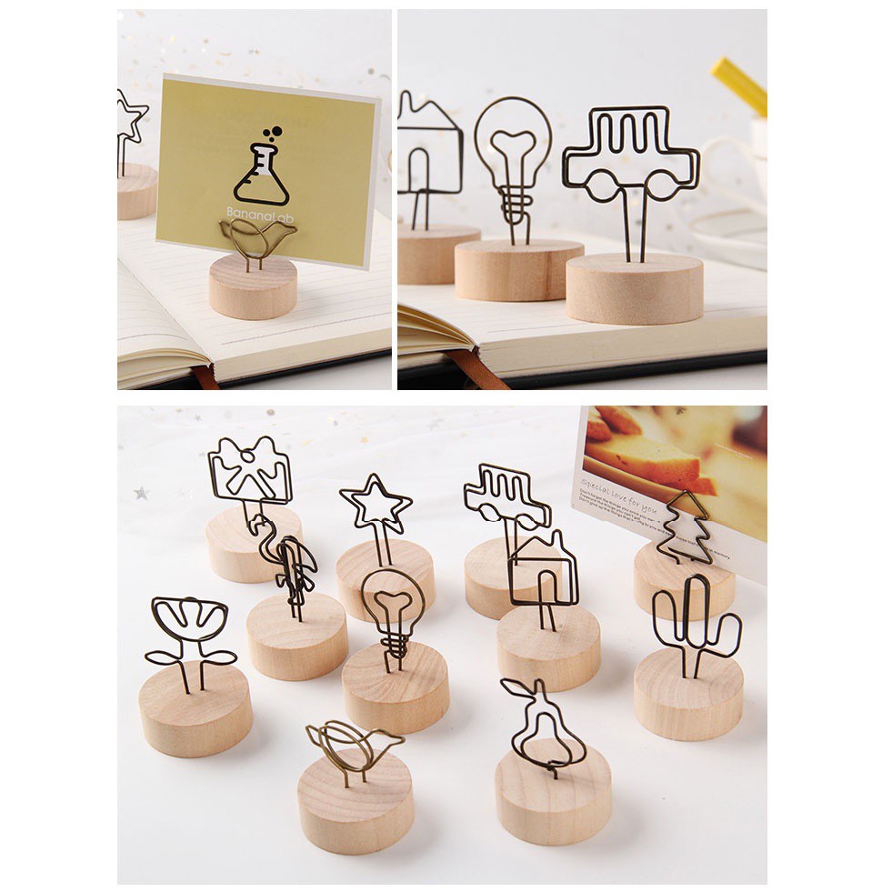 Đế gỗ đựng card, ghi chú GALANO giá đỡ để card visit, ghi chú, ảnh trang trí văn phòng phẩm đa năng SD-001353