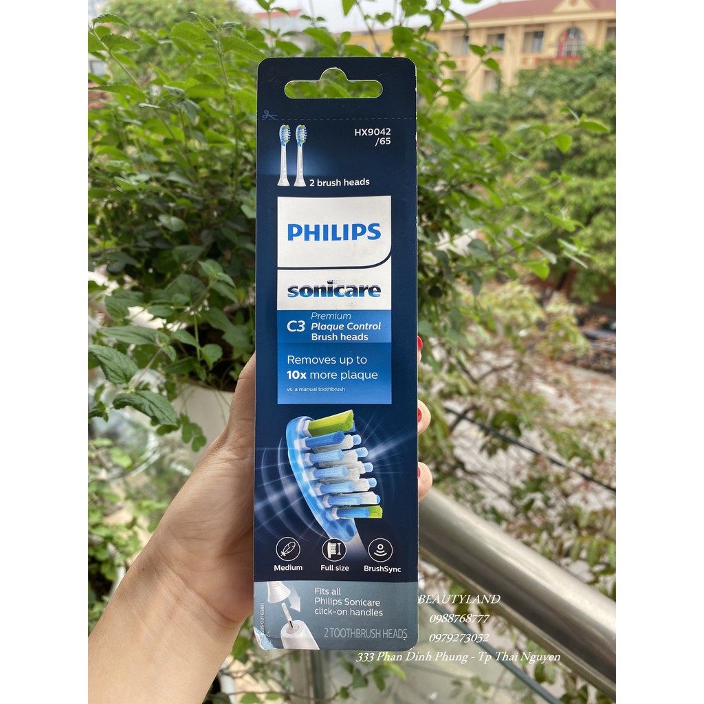 Đầu bàn chải điện Philips Sonicare C2,C3, G2, W ,W3  CAO CẤP loại bỏ mảng bám
