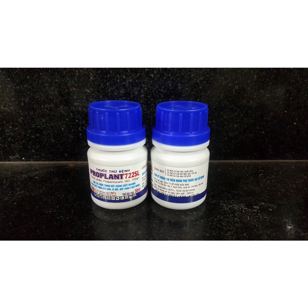 Thuốc Trừ Bệnh  nấm lá vàng lá chấy bìa lá nấm rễ chết nhanh xì mủ PROPLANT 722SL. (lọ 50ml)