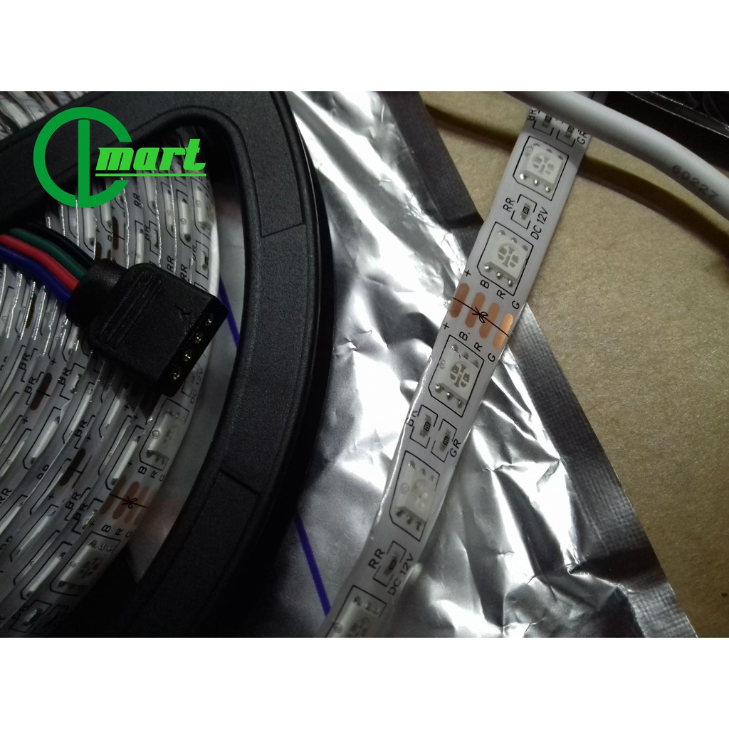 Bộ 3 sản phầm gồm 1 cuộn Led GRB 5m + 1 bộ điều khiển + 1 nguồn Adaptor 12v3A | BigBuy360 - bigbuy360.vn