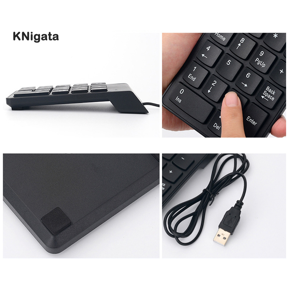 {HAM} 18 Keys Mini USB Wired Numeric Keypad Keyboard Numpad for PC Laptop Computer