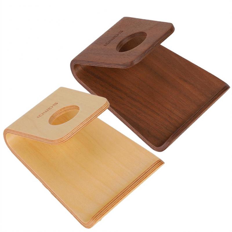 Giá đỡ điện thoại bằng gỗ để bàn kèm 4 đệm chống trượt