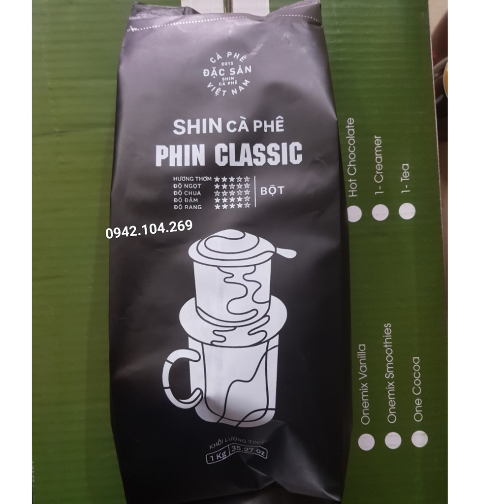 Cà Phê Nguyên Chất Pha Phin SHIN- Cà phê Bột 1kg