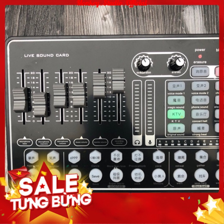 Soundcard H9 Bluetooth  ⚡BH 1 NĂM⚡  Autotune Thu Âm Hát Live Facebook, Bingo Âm Thanh Sống Động